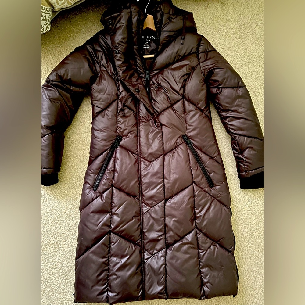 Kenneth Cole Long Down Puffer Coat 🧥🤎